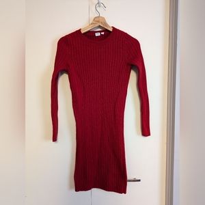 Gap Ribbed Sweater Mini Dress